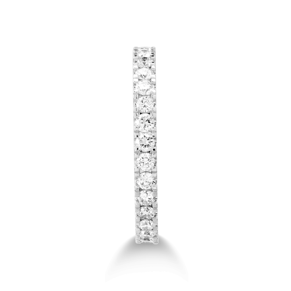 Inel infinity din aur alb cu diamante de 0.75ct - imagine 2