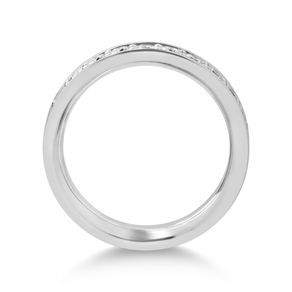 Inel infinity din aur alb cu diamante de 0.99ct - imagine 2