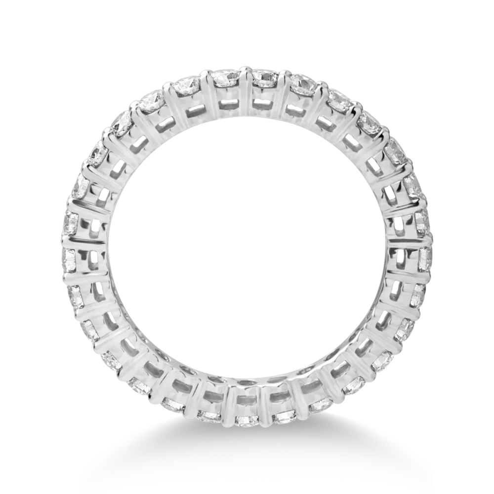 Inel infinity din aur alb cu diamante de 1.15ct - imagine 2