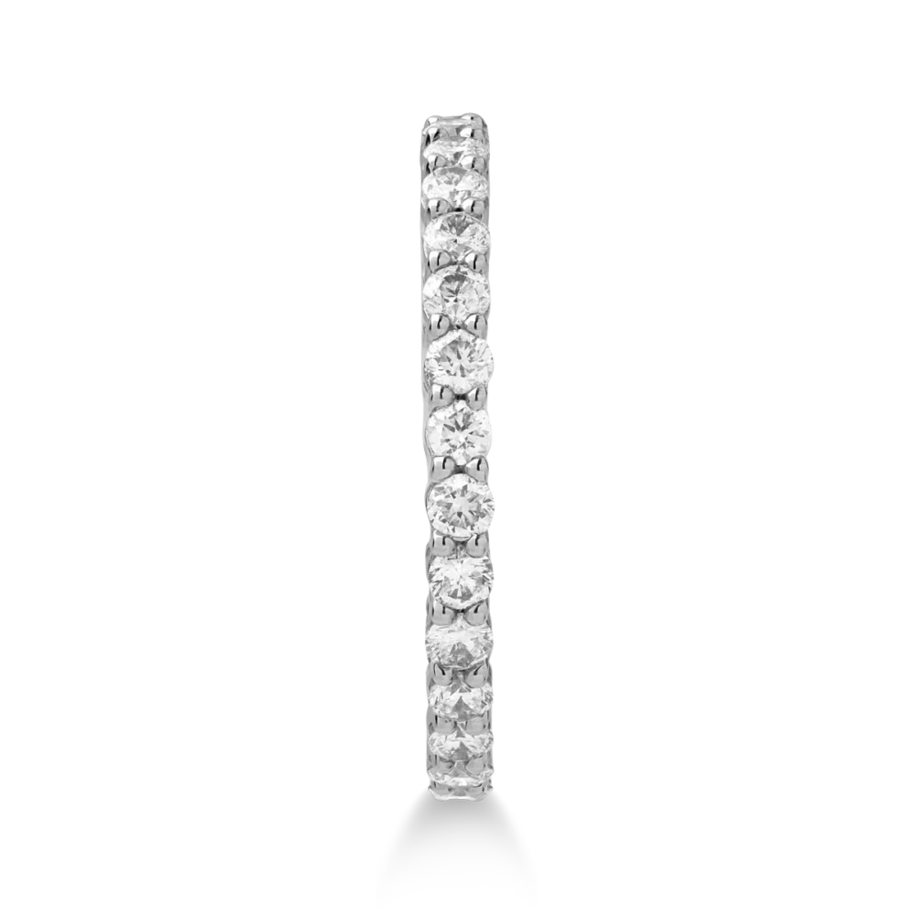 Inel infinity din aur alb cu diamante de 1.15ct - imagine 3