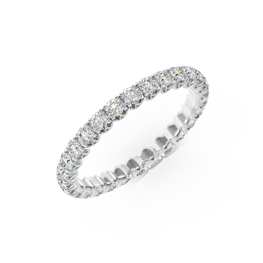 Inel din aur alb cu diamant de 1ct