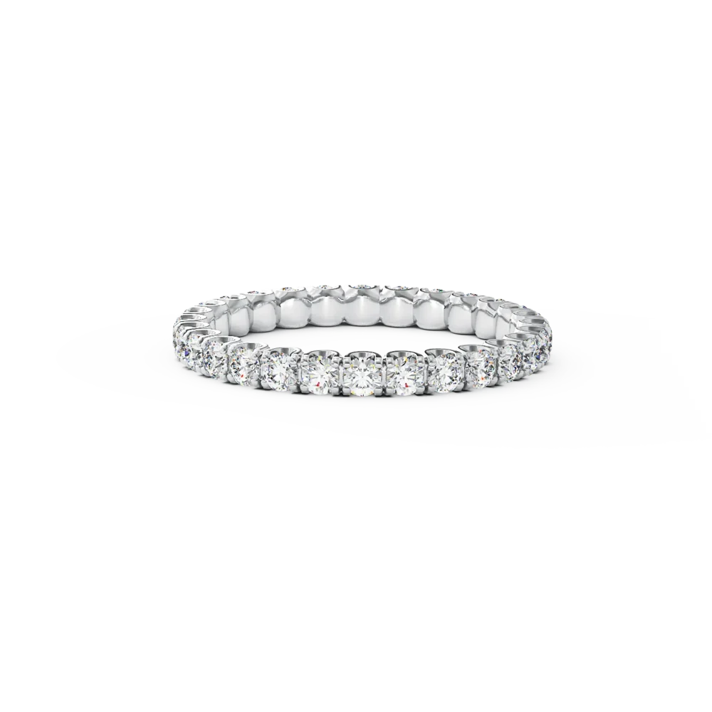 Inel din aur alb cu diamant de 1ct - imagine 3