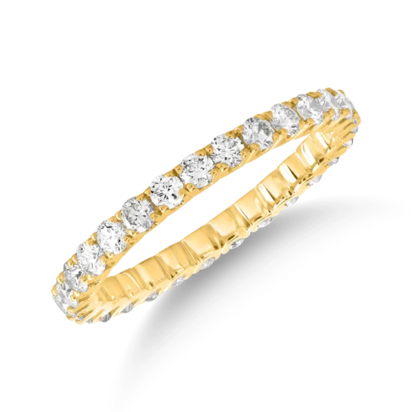 Inel infinity din aur galben cu diamante de 1ct