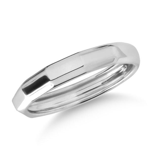 Inel pentru barbati din aur alb