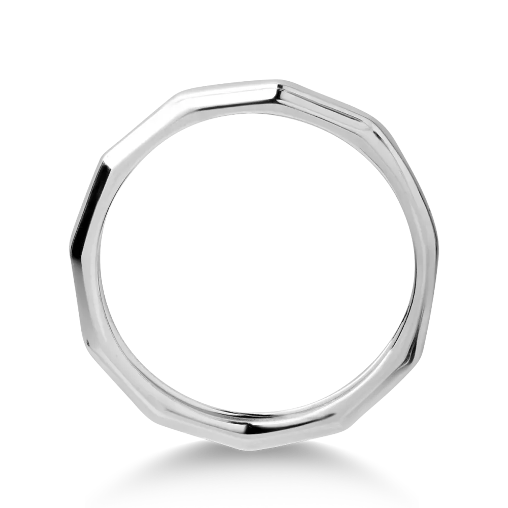 Inel pentru barbati din aur alb - imagine 2