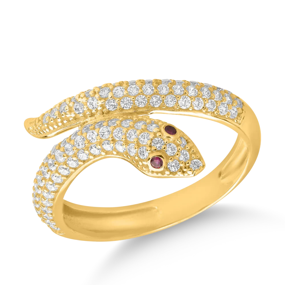 Inel sarpe din aur galben