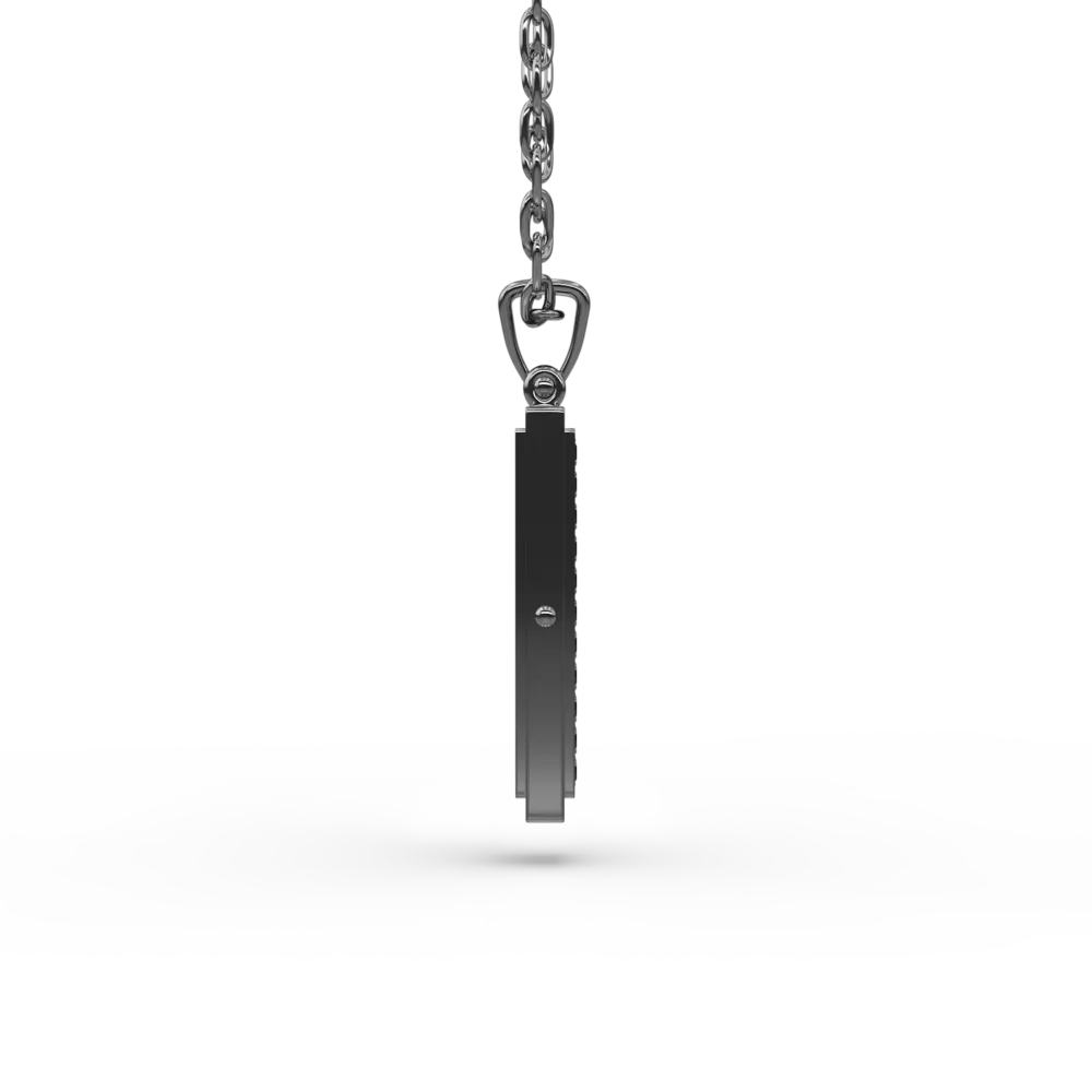 Lant cu pandantiv Dark Silver Towers - imagine 3