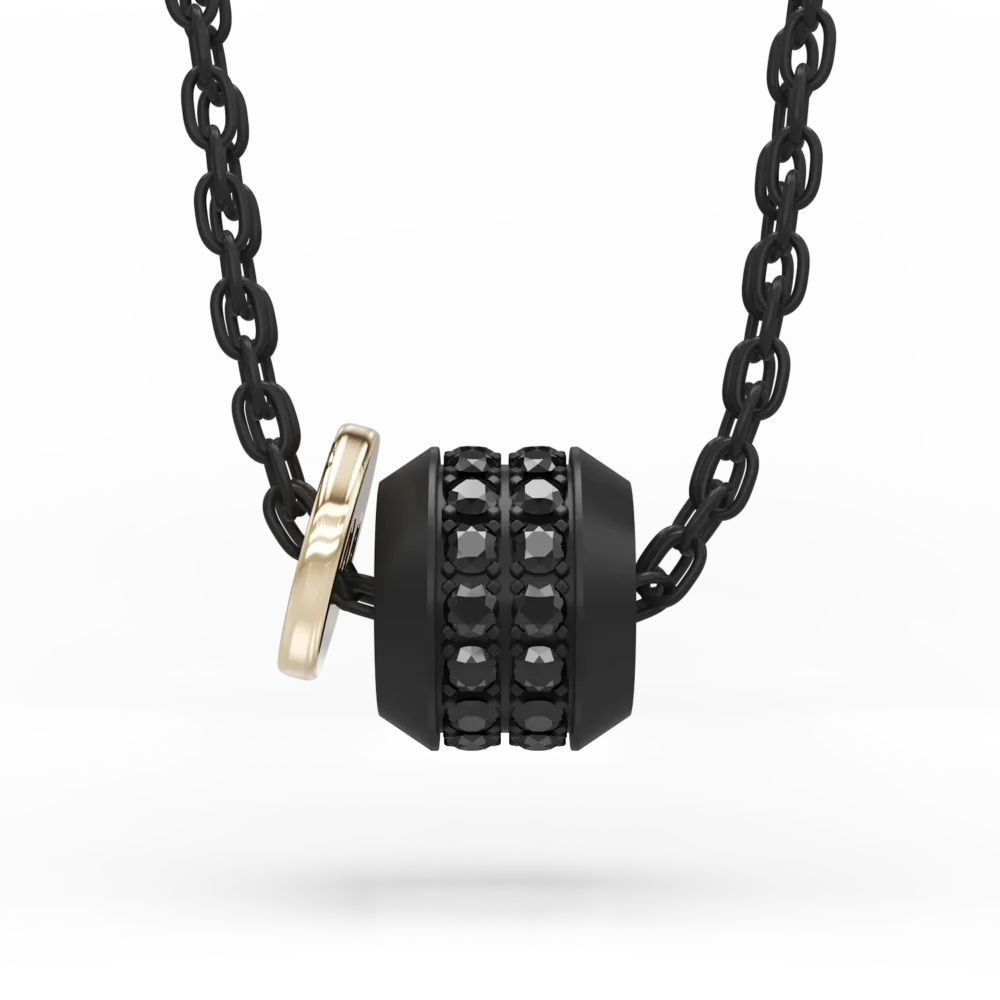 Lant cu pandantiv Double Skyline Black