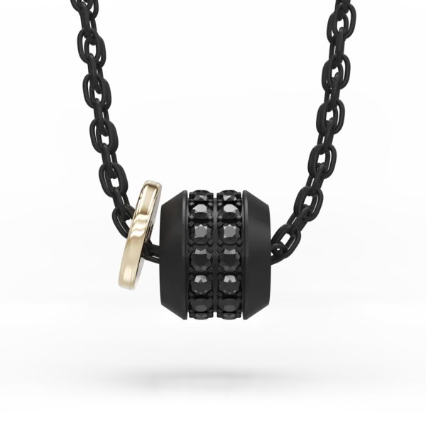 Lant cu pandantiv Double Skyline Black