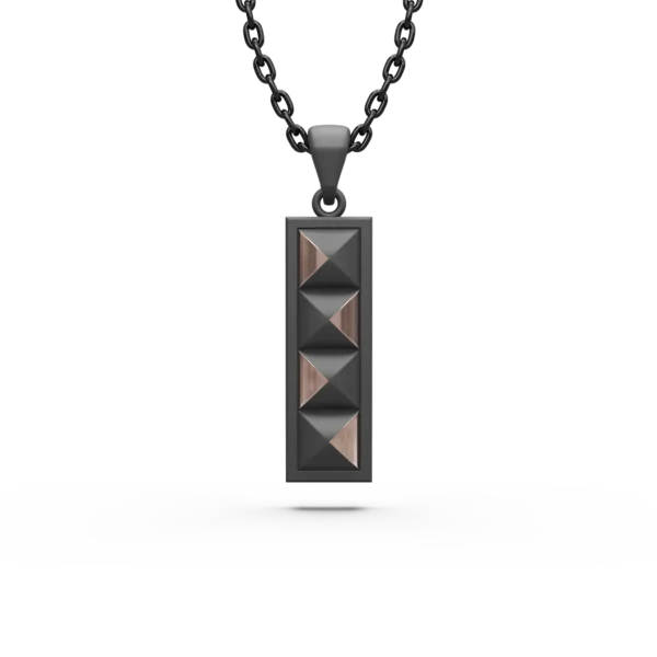 Lant cu pandantiv Golden Titanium