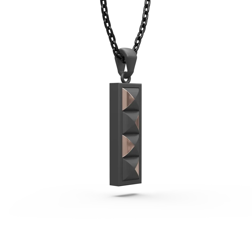 Lant cu pandantiv Golden Titanium - imagine 2