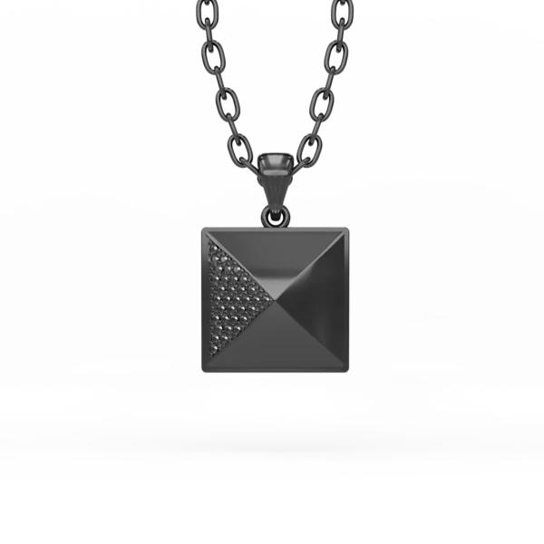 Lant cu pandantiv Silver Pyramid