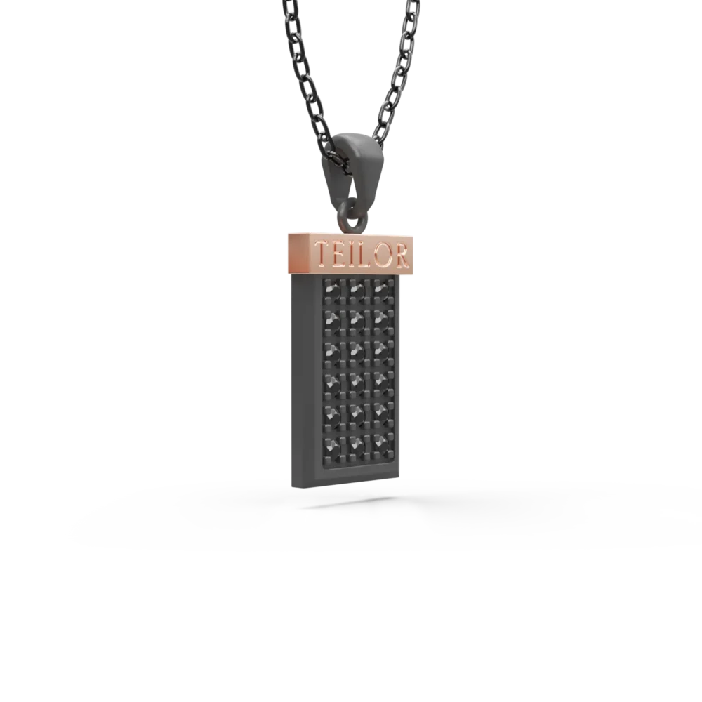 Lant cu pandantiv Skyline Gold - imagine 2