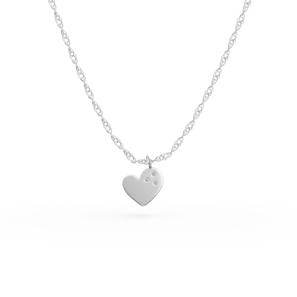 Lant cu pandantiv din aur alb cu zirconii