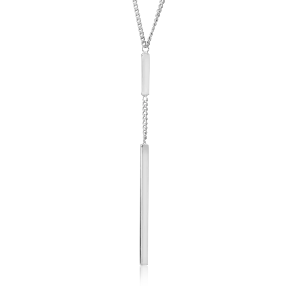 Lant cu pandantiv din aur alb