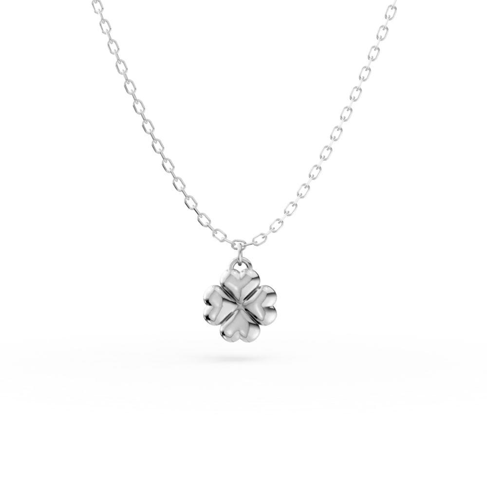 Lant cu pandantiv din aur alb