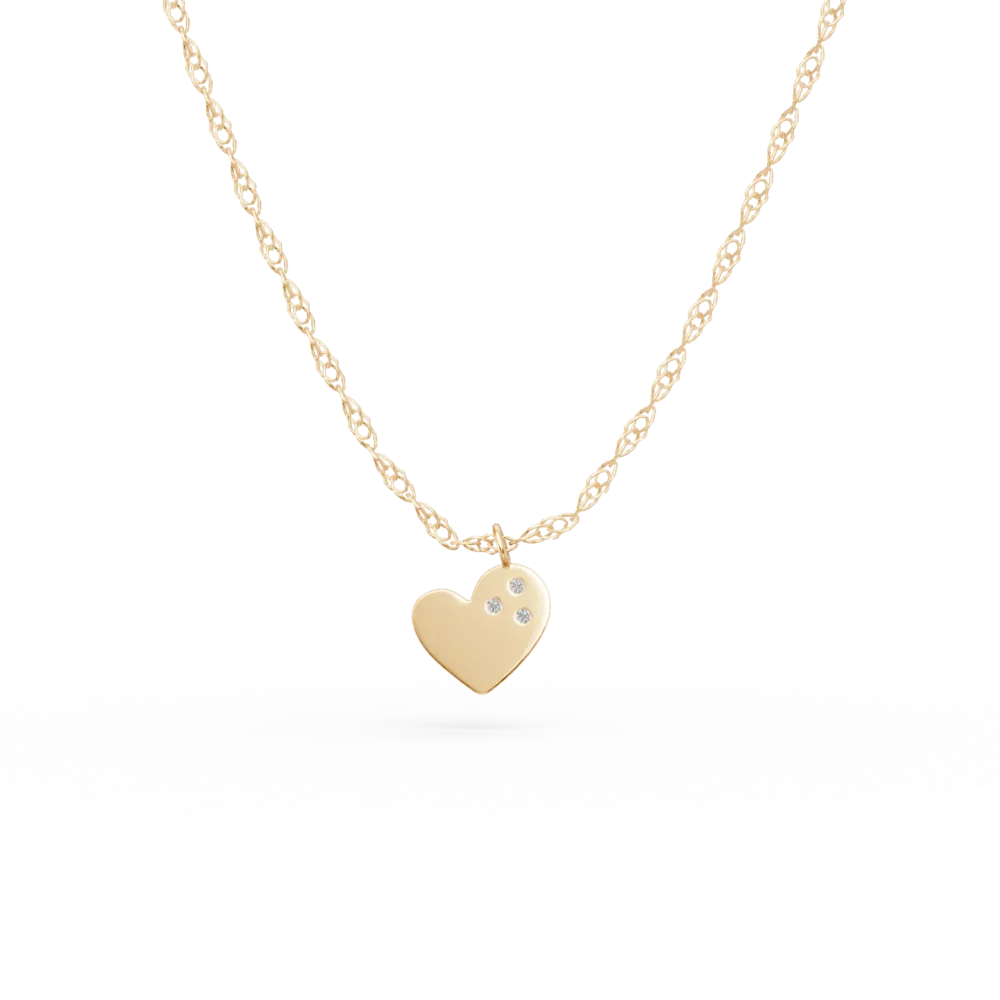 Lant cu pandantiv din aur galben cu zirconii