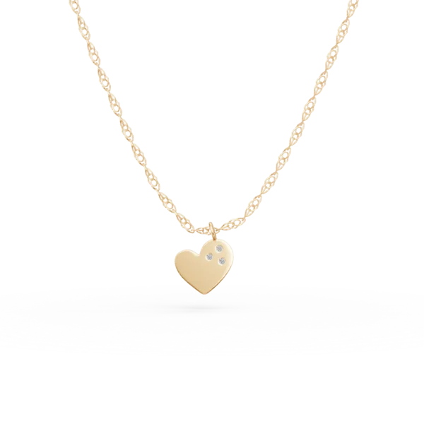 Lant cu pandantiv din aur galben cu zirconii