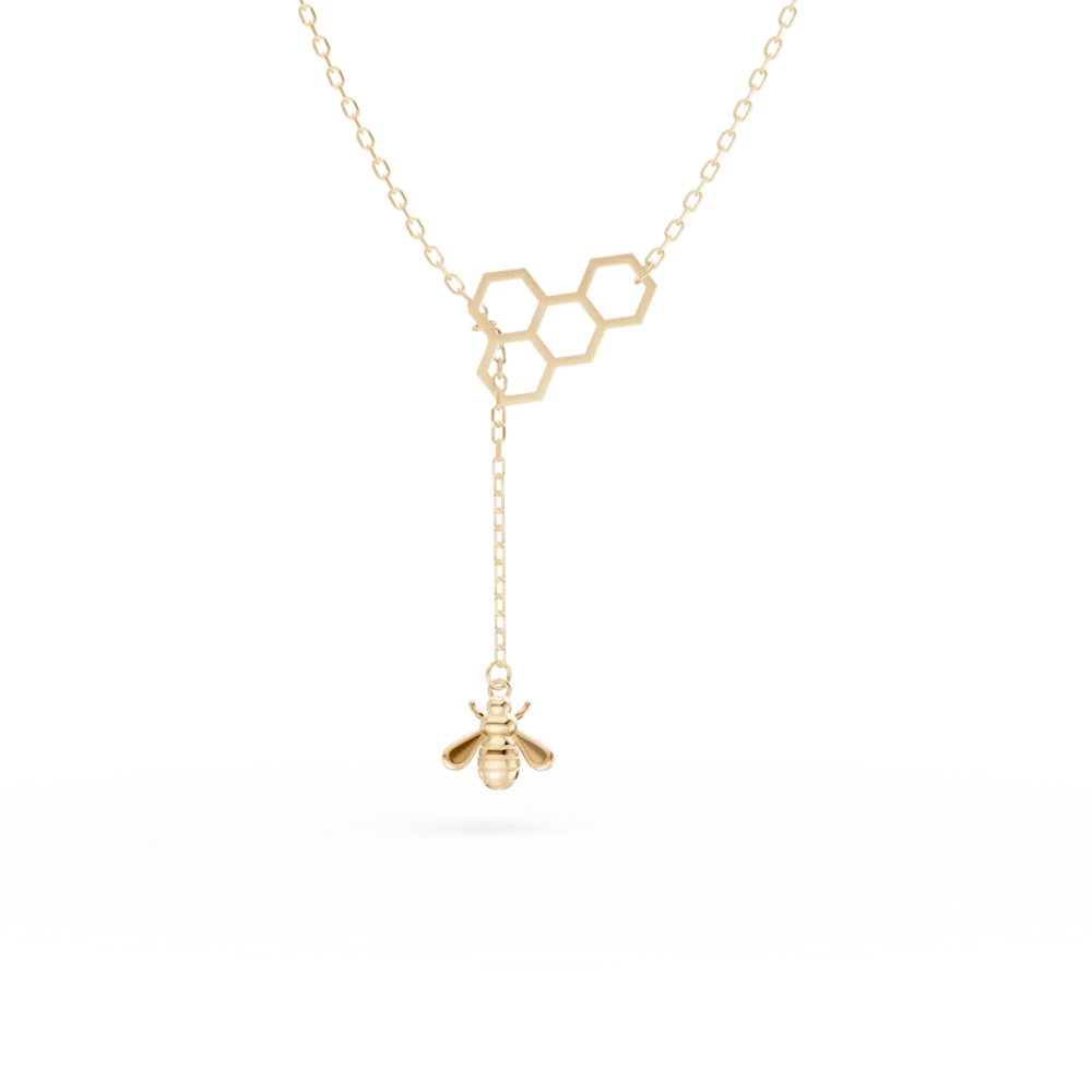 Lant cu pandantiv din aur galben