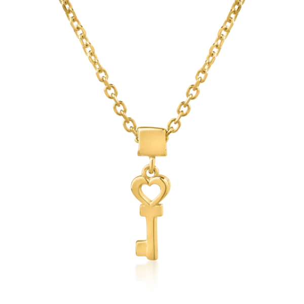 Lant cu pandantiv din aur galben