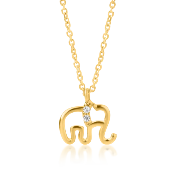 Lant cu pandantiv din aur galben