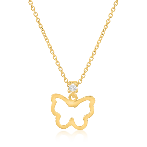 Lant cu pandantiv din aur galben