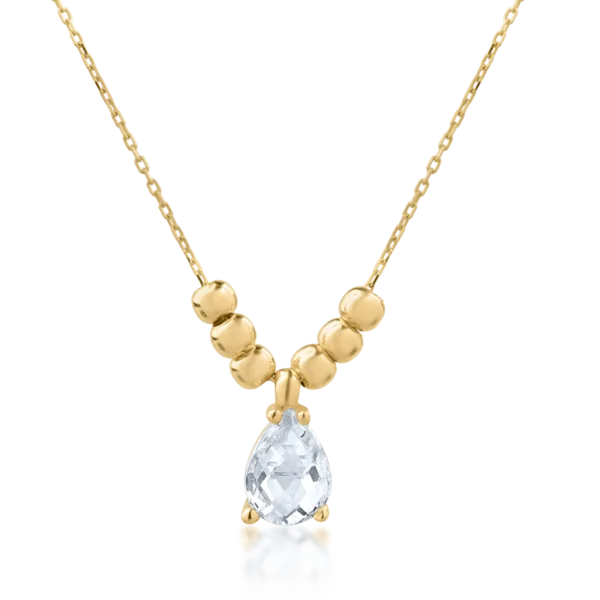 Lant cu pandantiv din aur galben