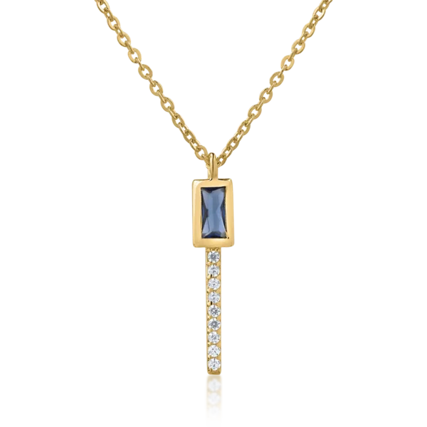 Lant cu pandantiv din aur galben