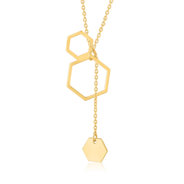 Lant cu pandantiv din aur galben