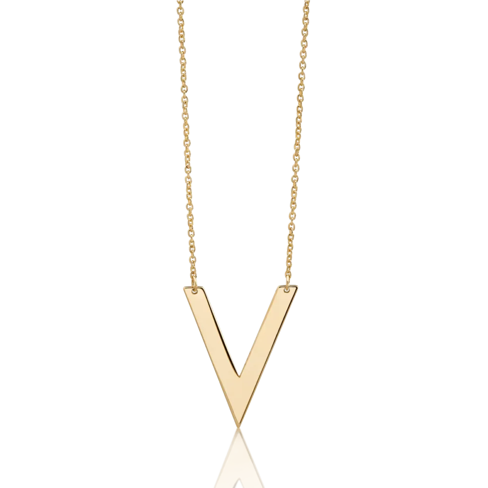 Lant cu pandantiv din aur galben