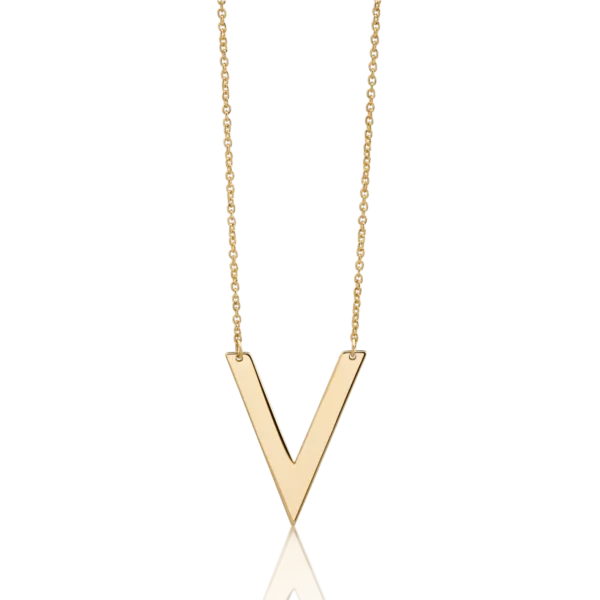 Lant cu pandantiv din aur galben