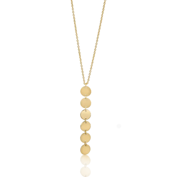 Lant cu pandantiv din aur galben