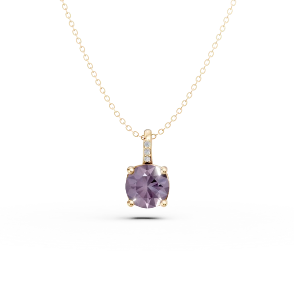 Lant cu pandantiv din aur galben