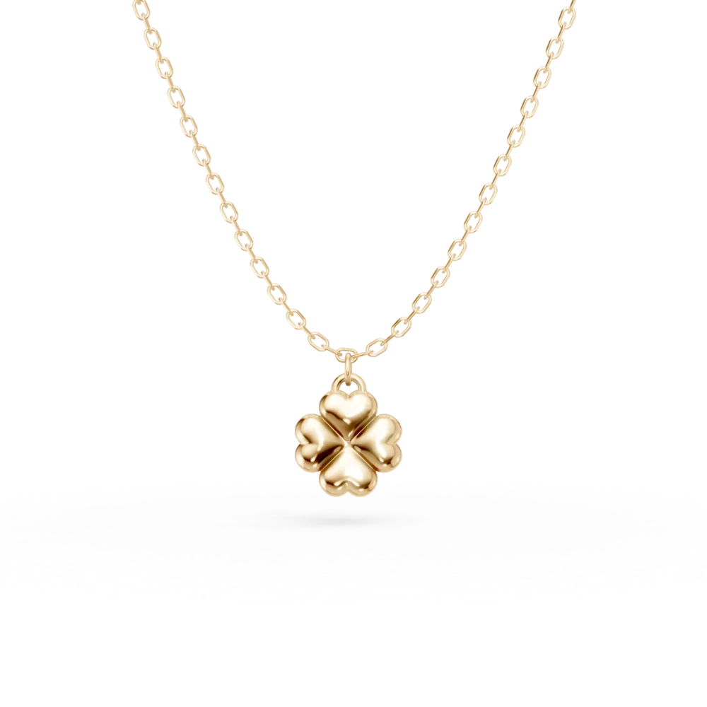 Lant cu pandantiv din aur galben