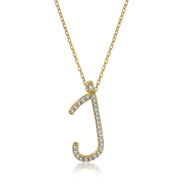 Lant cu pandantiv din aur galben