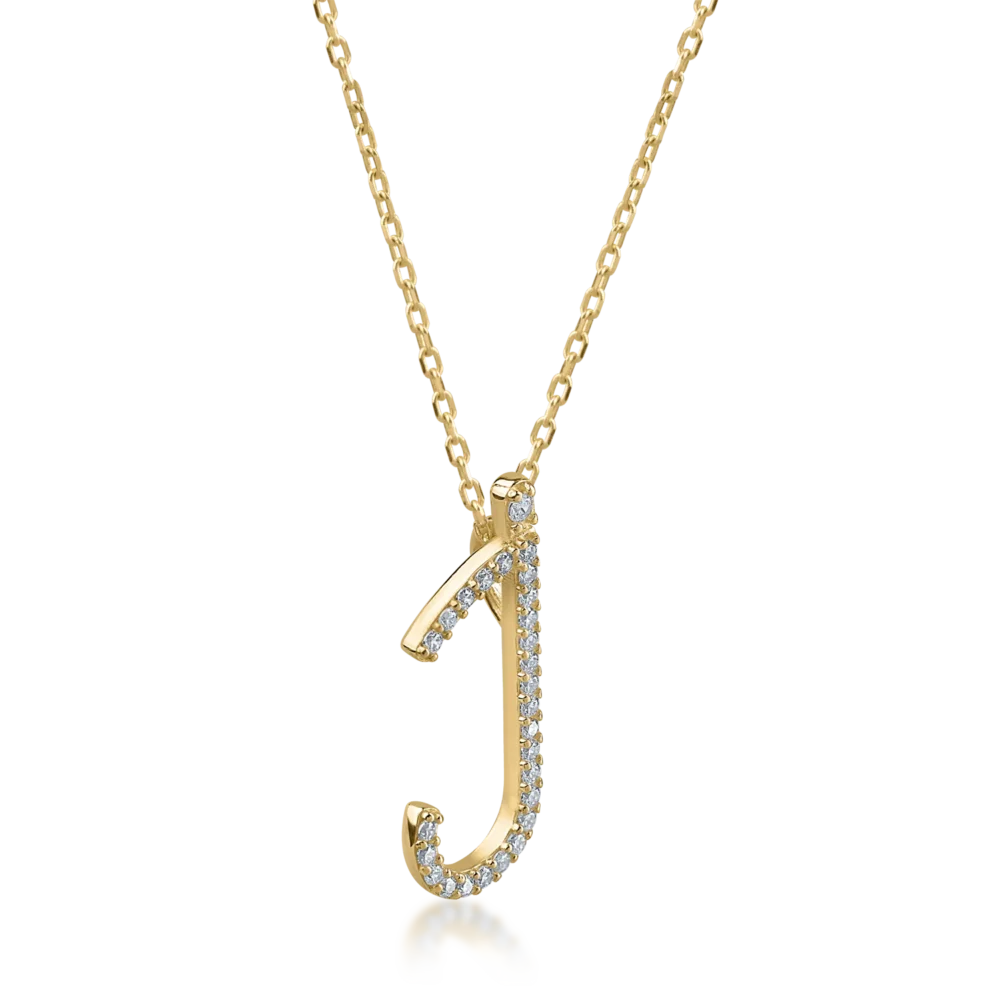 Lant cu pandantiv din aur galben - imagine 2