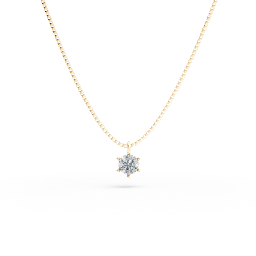 Lant cu pandantiv din aur galben