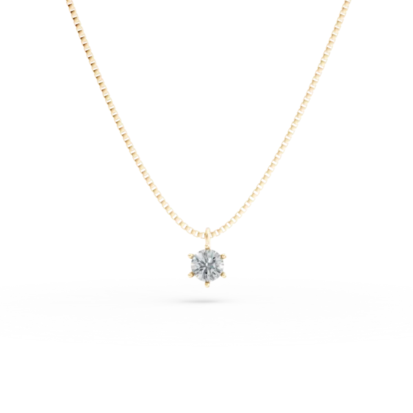 Lant cu pandantiv din aur galben