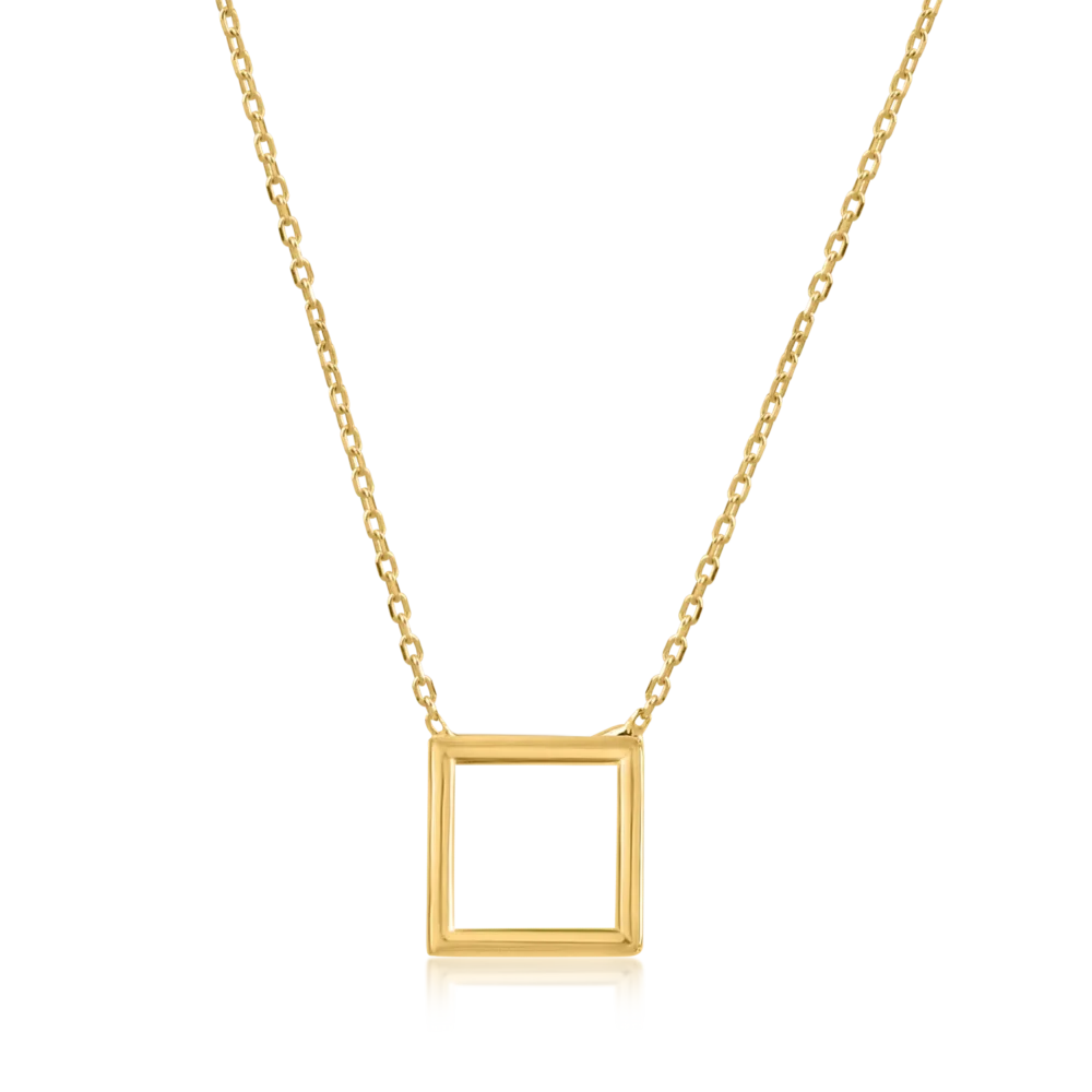 Lant cu pandantiv din aur galben