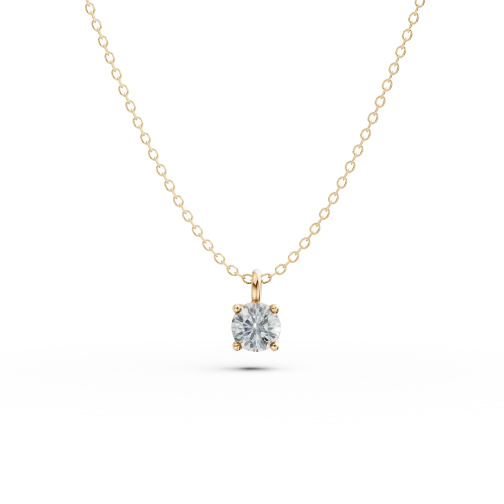 Lant cu pandantiv din aur galben