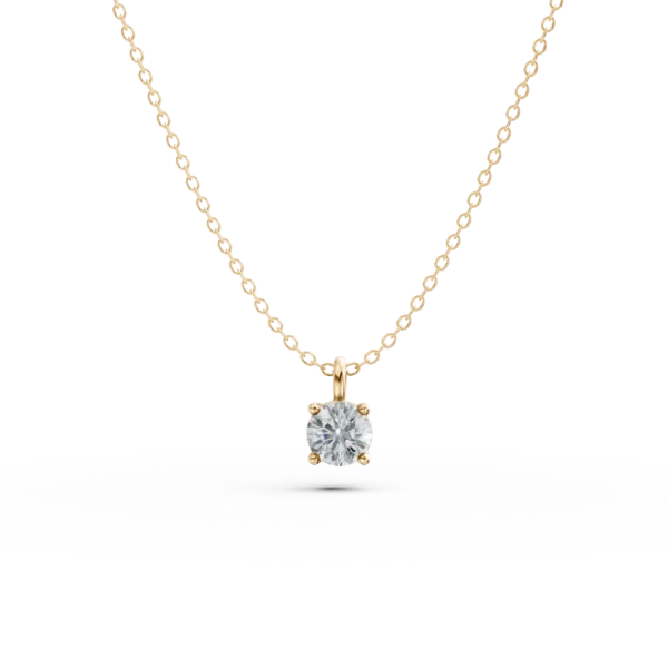 Lant cu pandantiv din aur galben