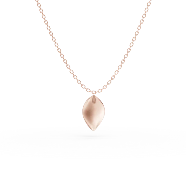 Lant cu pandantiv din aur roz