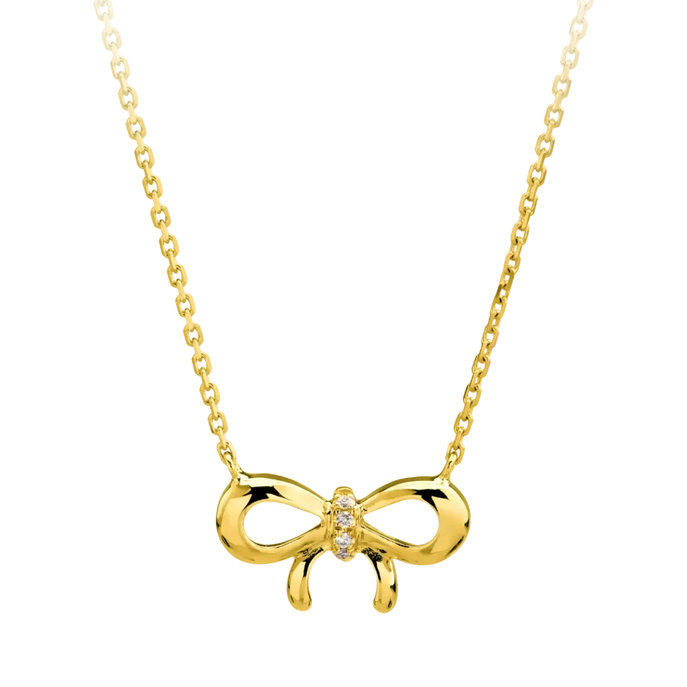 Lant cu pandantiv fundita din aur galben cu diamante de 0.01ct