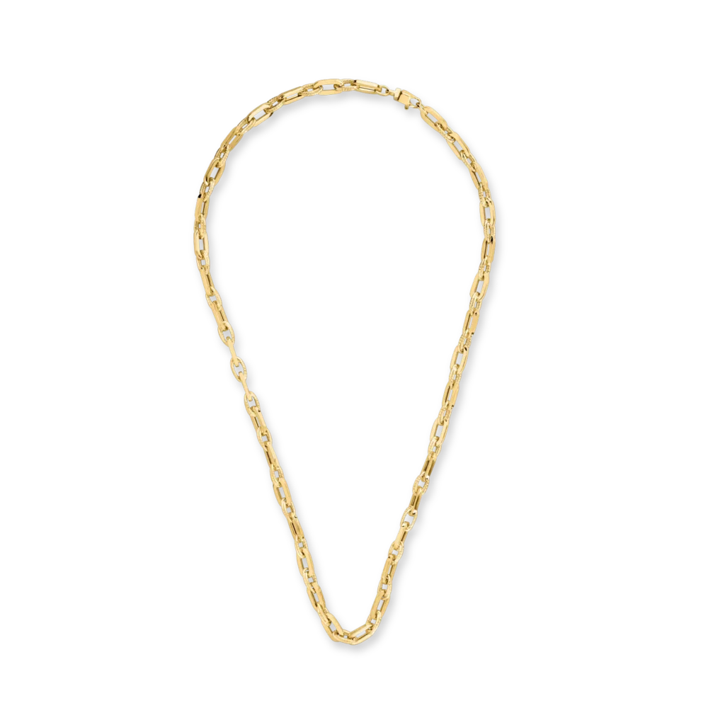 Lant din aur galben cu zale