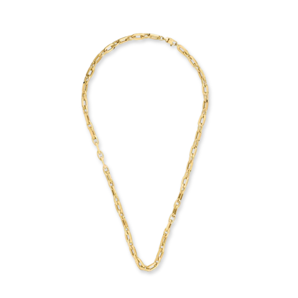 Lant din aur galben cu zale