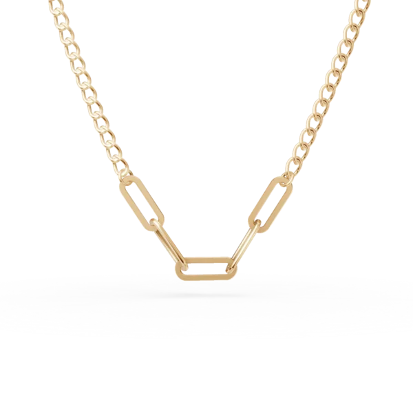 Lant cu zale din aur galben