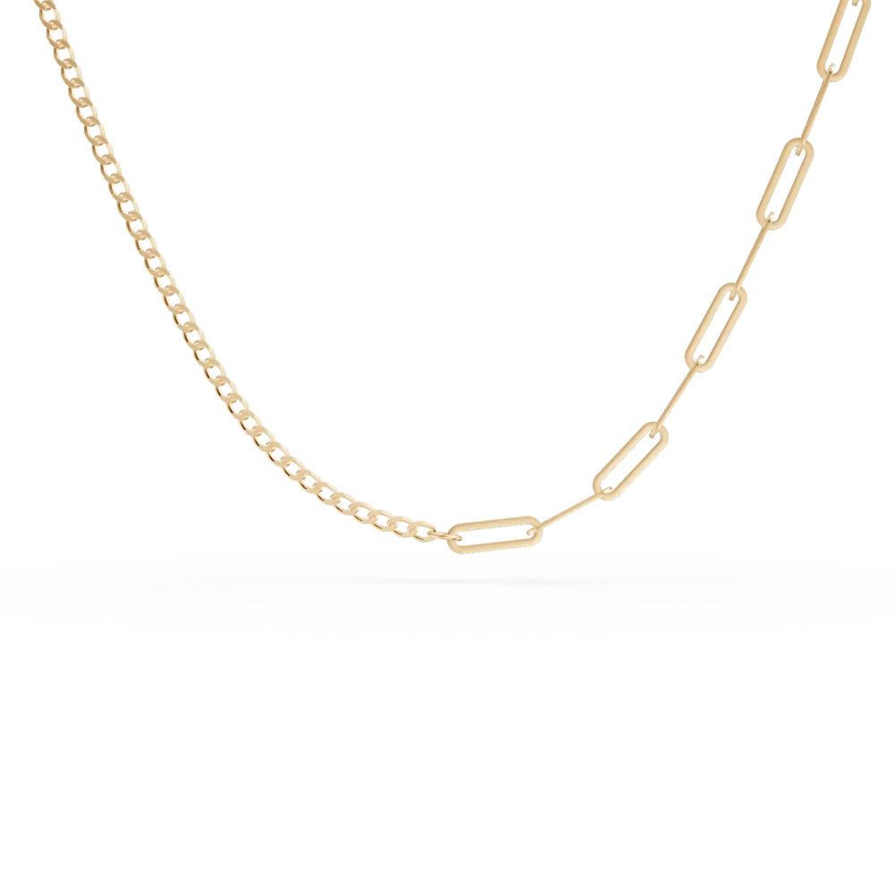 Lant cu zale din aur galben