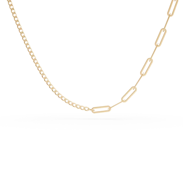 Lant cu zale din aur galben