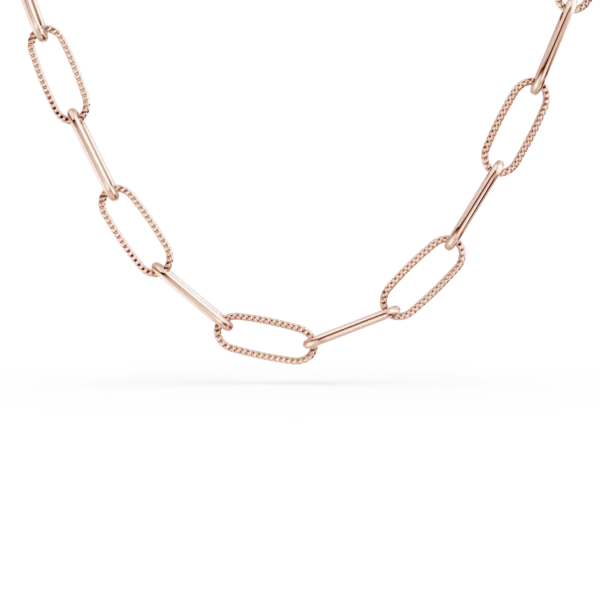 Lant cu zale din aur roz