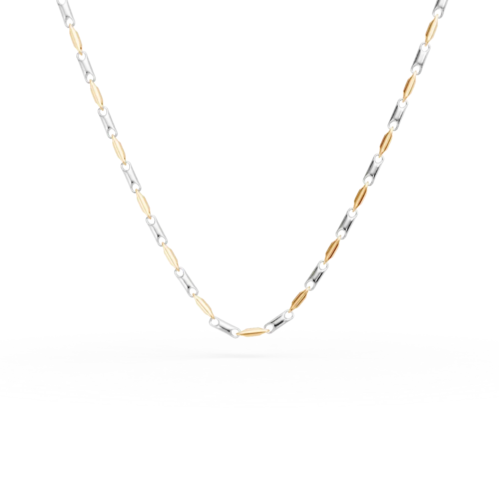 Lant din aur alb-galben